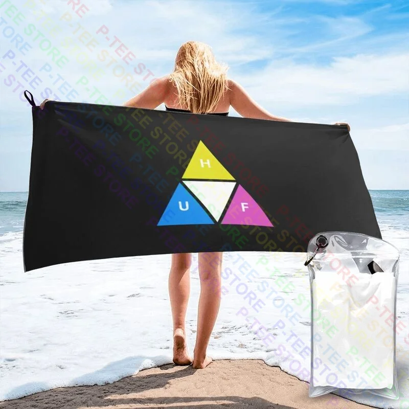 Быстросохнущее полотенце Huf Prism с тройным треугольником Quetzal Новое Спортивное полотенце для плавания