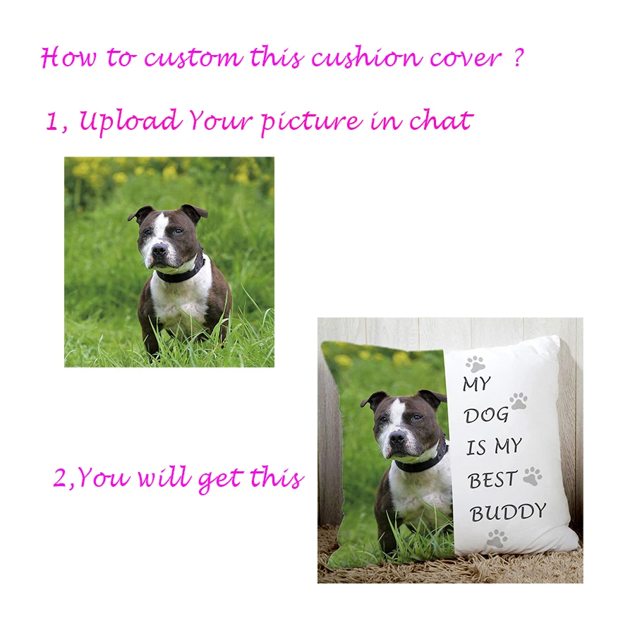 Изготовленный на заказ чехол для подушки с фотографиями ваших домашних животных, Моя Собака-мой Лучший друг 18 