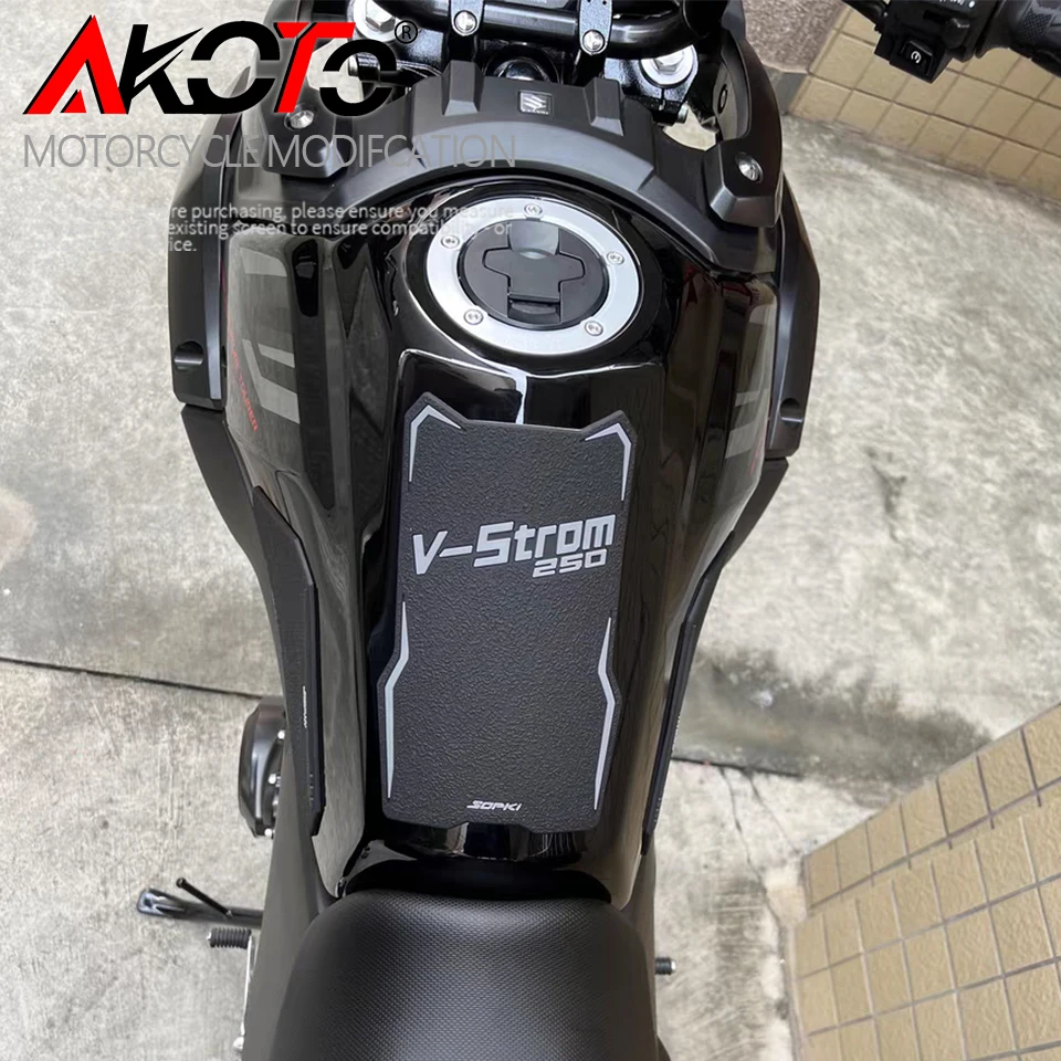 Подходит для Suzuki V-STROM 250 V-Strom250 VSTROM DL250 Мотоциклетные Наклейки Резиновая Накладка На Бак Протектор Боковые Нескользящие Защитные Наклейки