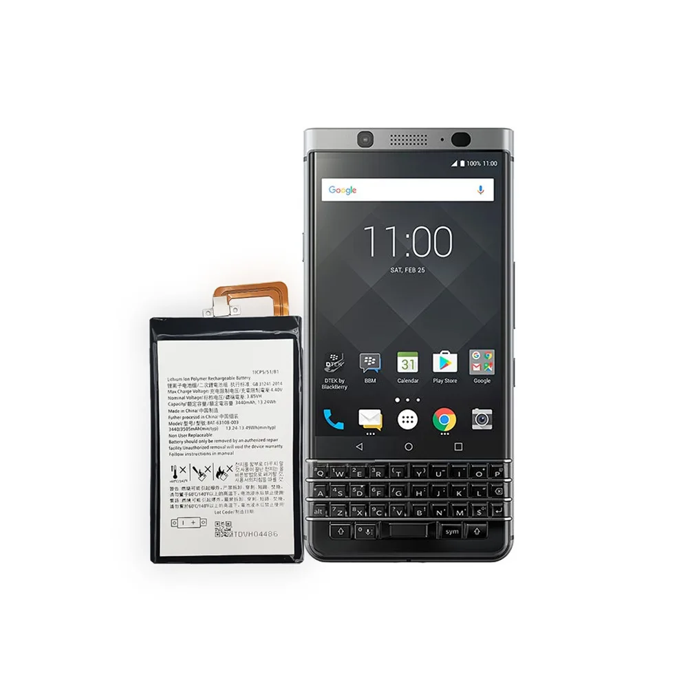 Сменный Аккумулятор Мобильного Телефона Для BlackBerry KEYone K1 Key1 BBB100-1 BAT-63108-003 Встроенные Аккумуляторы + Инструменты