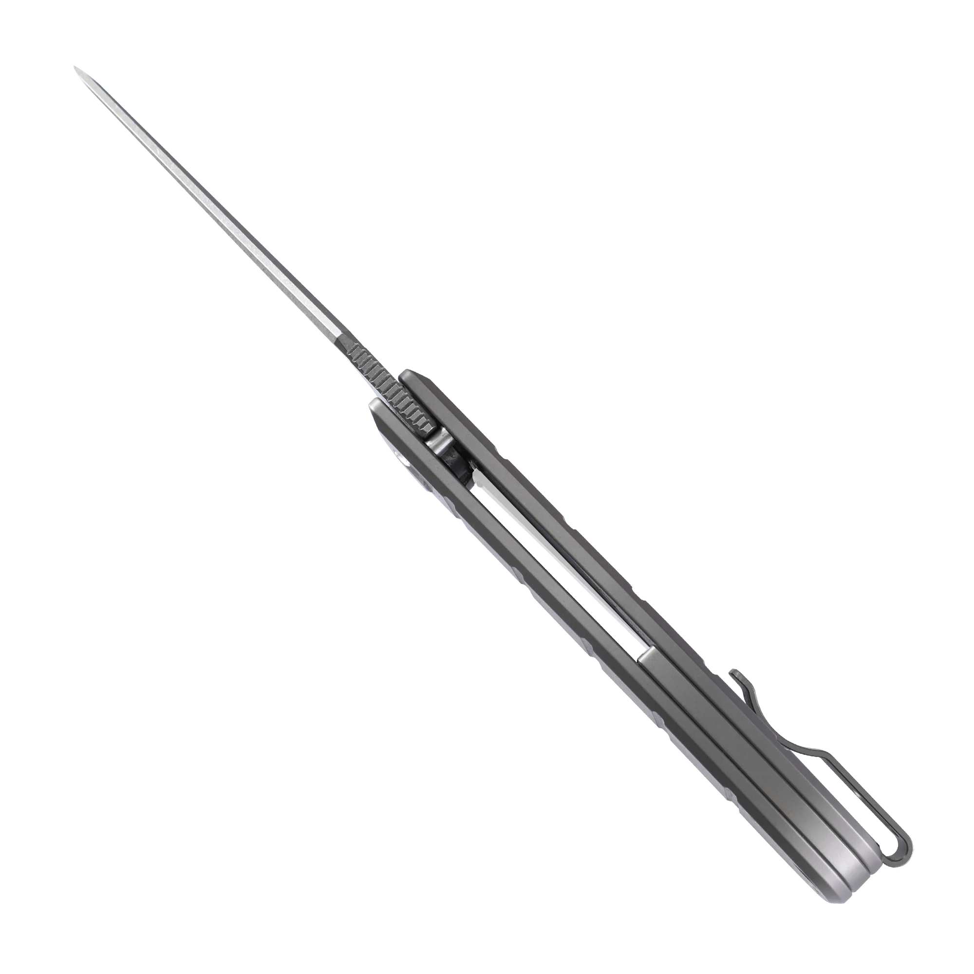 TWOSUN TS408 Складной Карманный Нож С Заостренным Лезвием 14C28N Сталь Титановая Ручка Охота На Открытом Воздухе Кемпинг Выживание EDC Инструмент