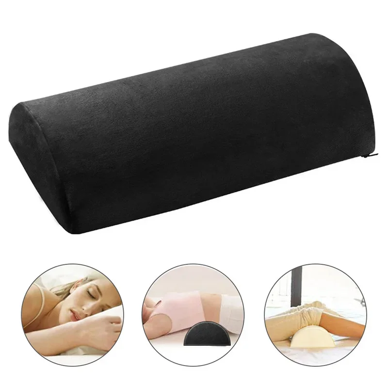 Постельное белье в виде полумесяца, подушка для поддержки лодыжек и колен, облегчение боли в спине, талии и шее, качественный наполнитель из пены с эффектом памяти