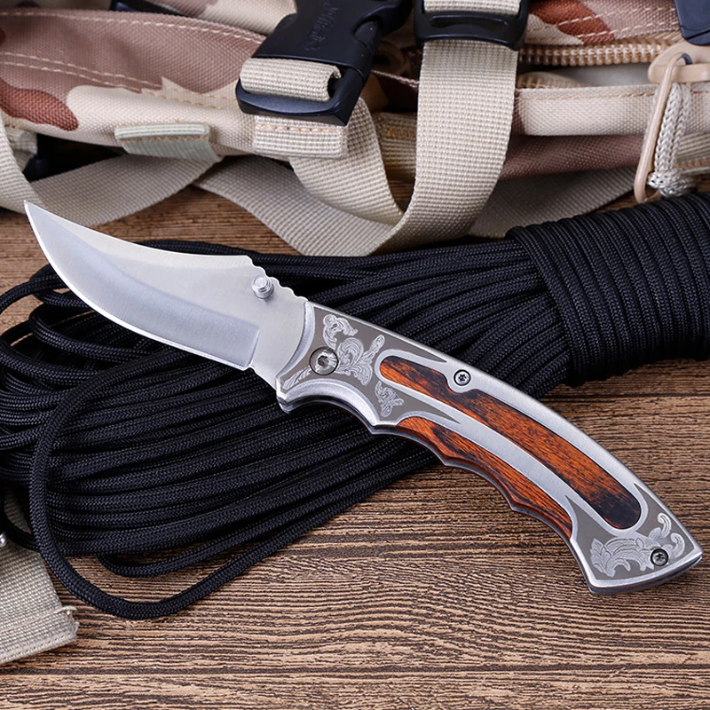 Дамасский 58HRC Складной Нож Труборез Карманные Ножи Multi Survival 8Cr18 Стальное Лезвие Тактический Стилет Открытый Нож Инструменты