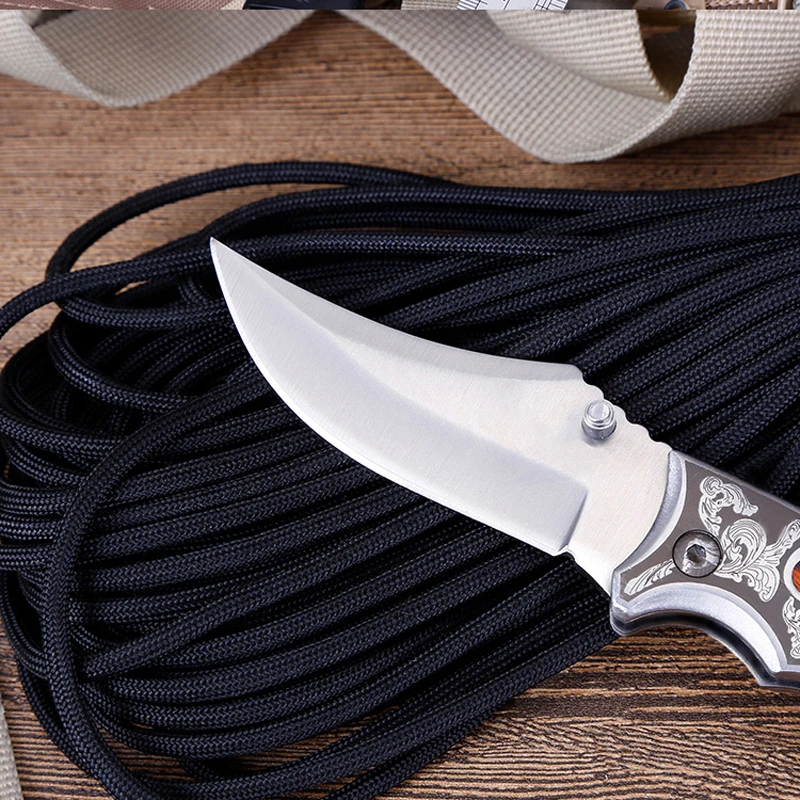 Дамасский 58HRC Складной Нож Труборез Карманные Ножи Multi Survival 8Cr18 Стальное Лезвие Тактический Стилет Открытый Нож Инструменты