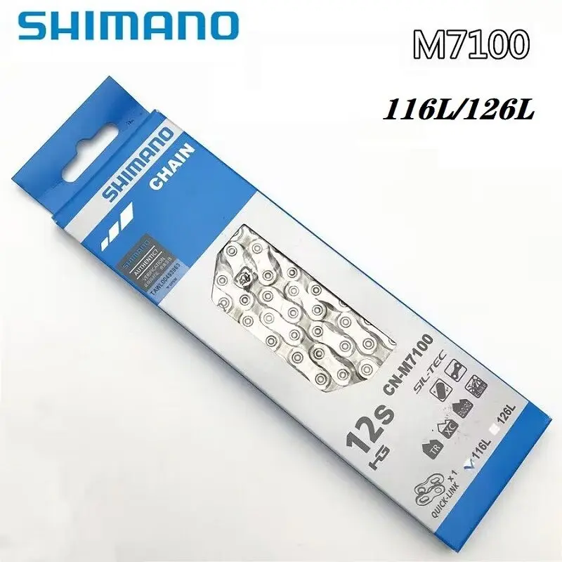 SHIMANO SLX CN M6100 M7100 126L 116L Цепь для 12-Скоростного Горного Велосипеда Велосипедная Цепь MTB/Дорожные Велосипедные Цепи Запчасти для велосипедов 100% Оригинал
