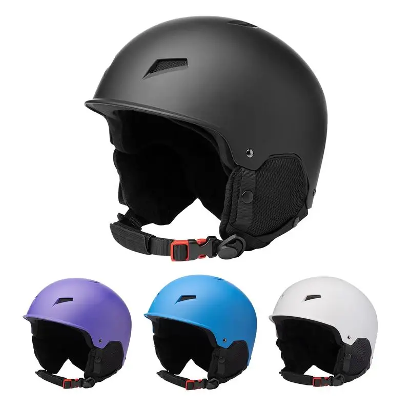 Регулируемый лыжный шлем, амортизирующая защита ушей, защитная шапка, Портативные защитные шлемы для катания на коньках, защитные шапки для снежных видов спорта.