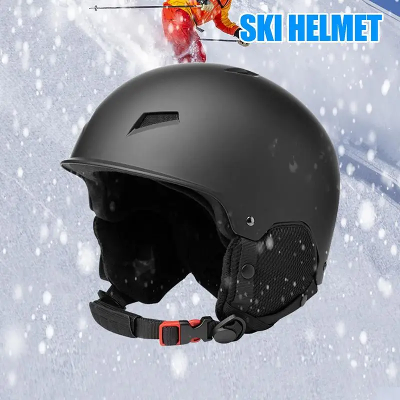 Регулируемый лыжный шлем, амортизирующая защита ушей, защитная шапка, Портативные защитные шлемы для катания на коньках, защитные шапки для снежных видов спорта.