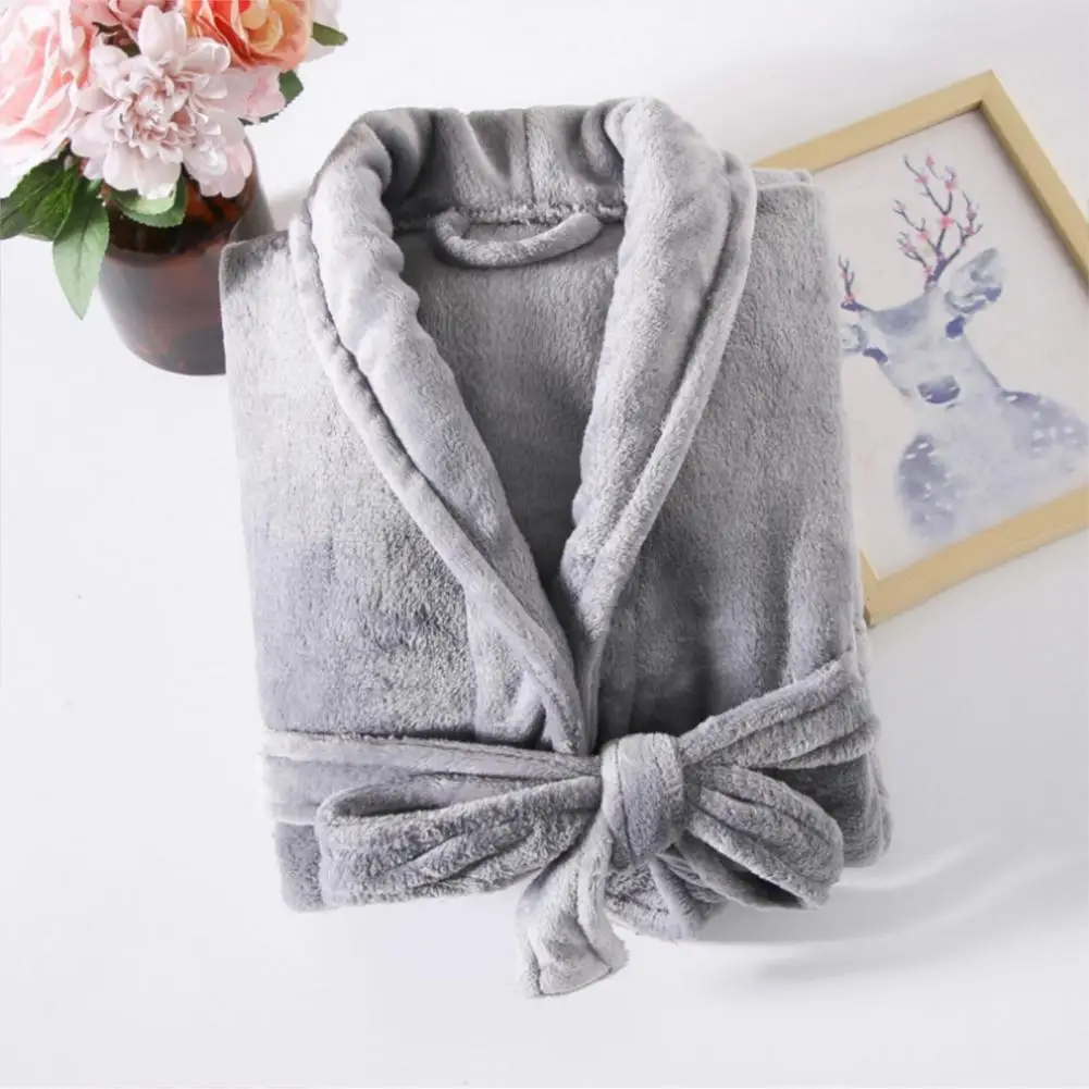 Зимний халат унисекс Уютные зимние халаты унисекс из влагопоглощающей ткани с длинными рукавами, регулируемыми карманами для отдыха