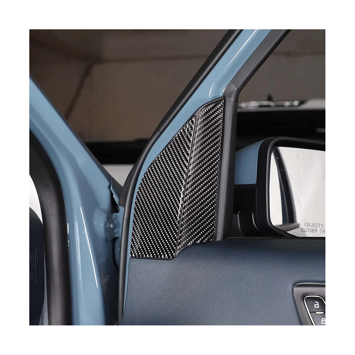 Внутренняя Отделка Стойки Двери С Наклейками-Наклейками для Ford Maverick 2022 2023 Внешние Аксессуары - Мягкое Углеродное Волокно
