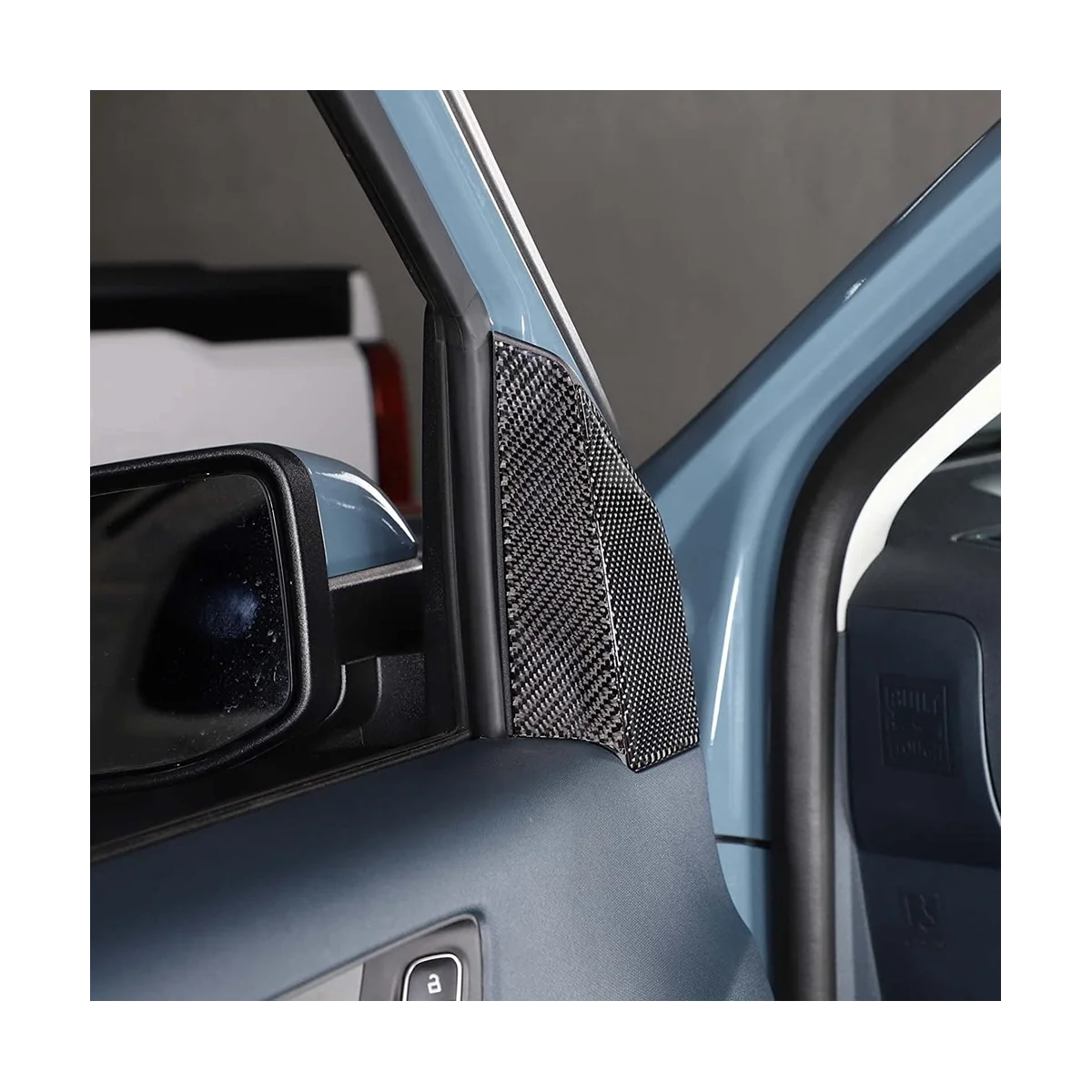 Внутренняя Отделка Стойки Двери С Наклейками-Наклейками для Ford Maverick 2022 2023 Внешние Аксессуары - Мягкое Углеродное Волокно