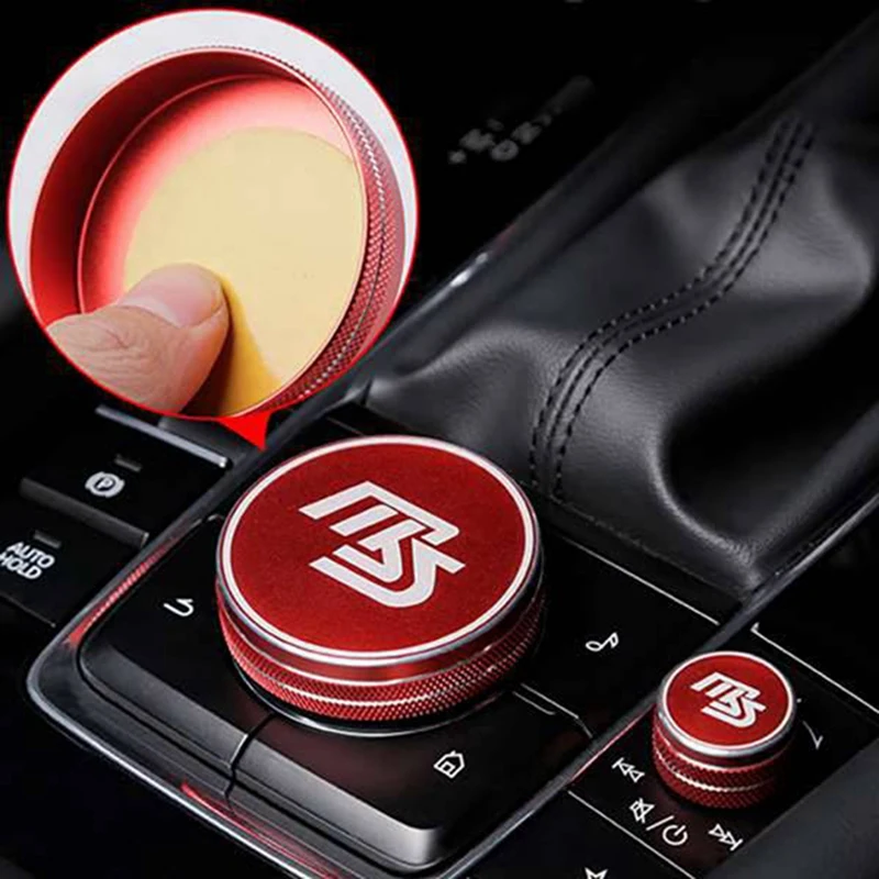 AU05 -Мультимедийная Ручка, Кольцо, Защитный Колпачок, Декоративный Круг, Автомобильные Аксессуары для Mazda3 2019-2021