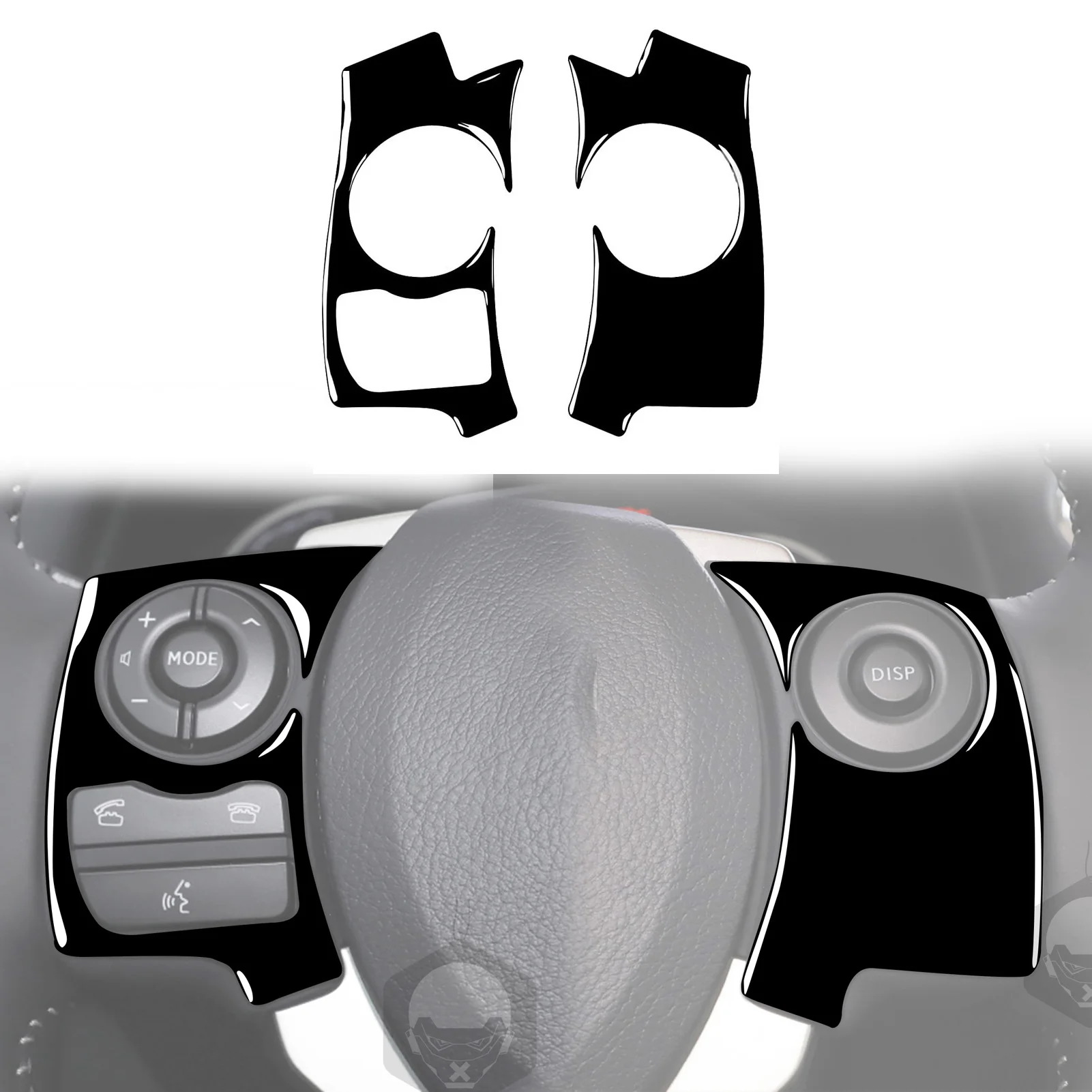 Для Lexus CT 2011-2017 Аксессуары Автомобиля Черный Пластиковый Интерьер Кнопки Рулевого Колеса Рамка Отделка Наклейка Украшение