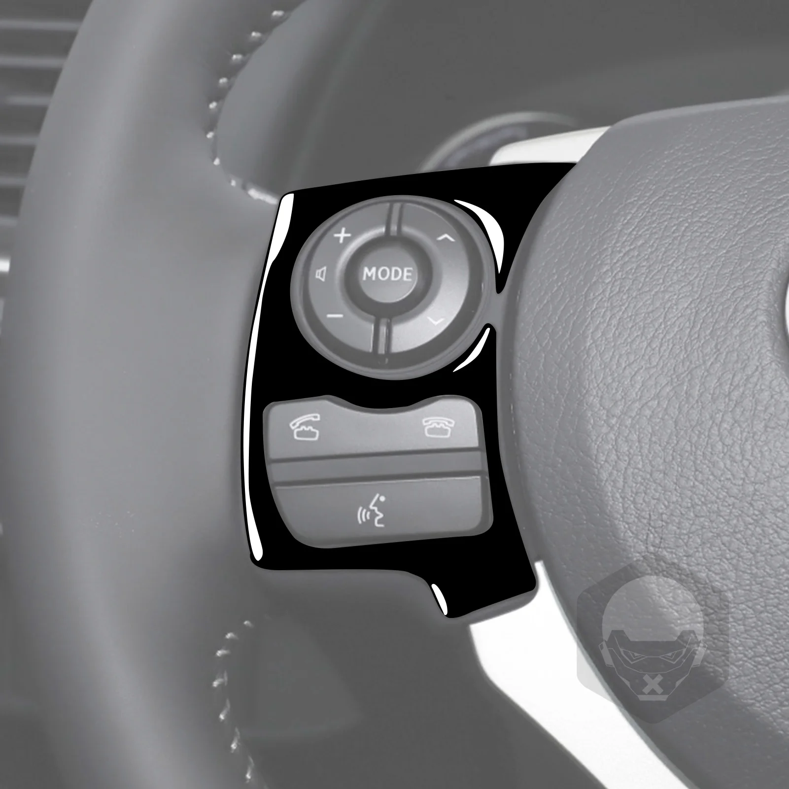 Для Lexus CT 2011-2017 Аксессуары Автомобиля Черный Пластиковый Интерьер Кнопки Рулевого Колеса Рамка Отделка Наклейка Украшение