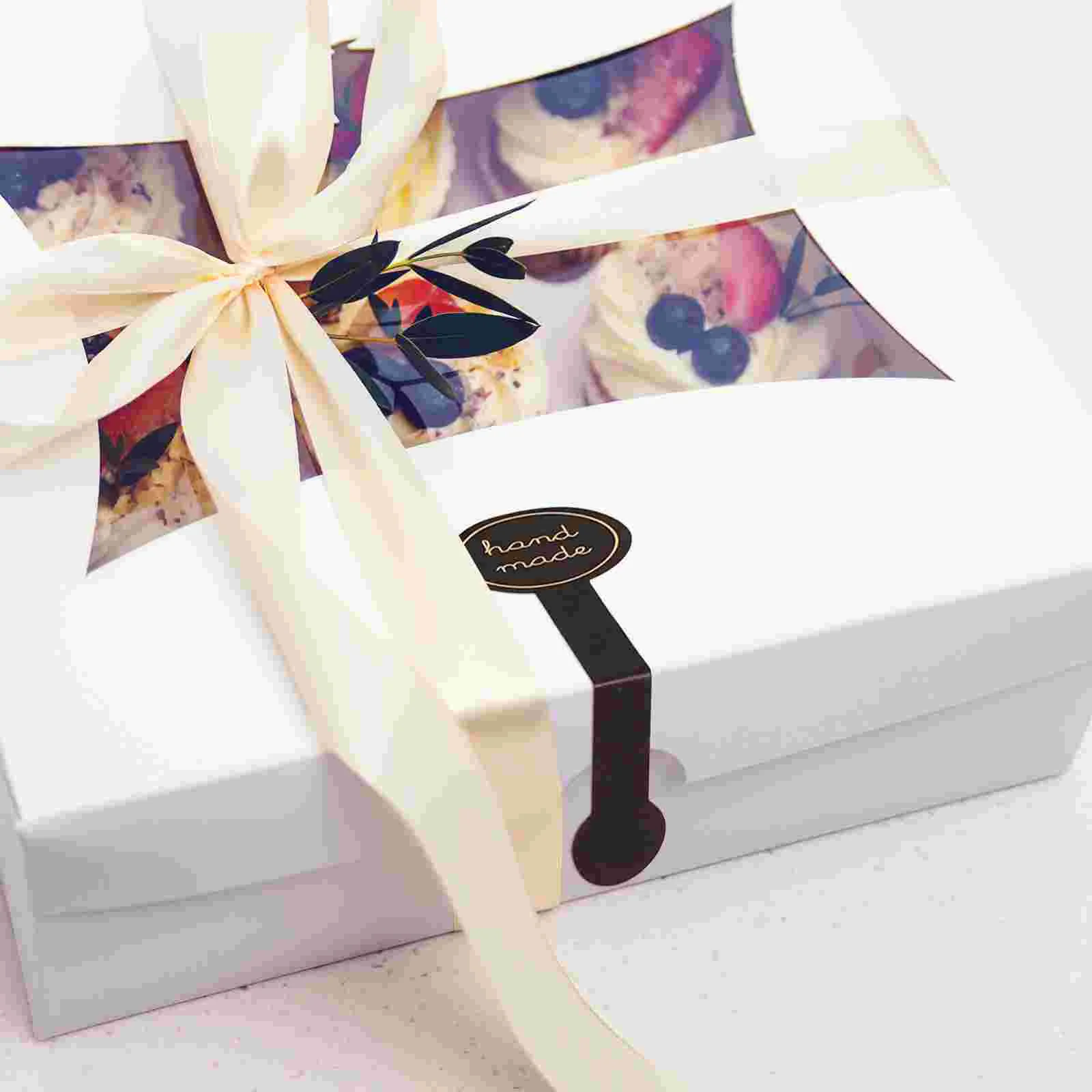 200 Шт Наклейка Герметизирующие Наклейки для Подарков Наклейки для Пекарни Упаковка Торта Самоклеящиеся Коробки