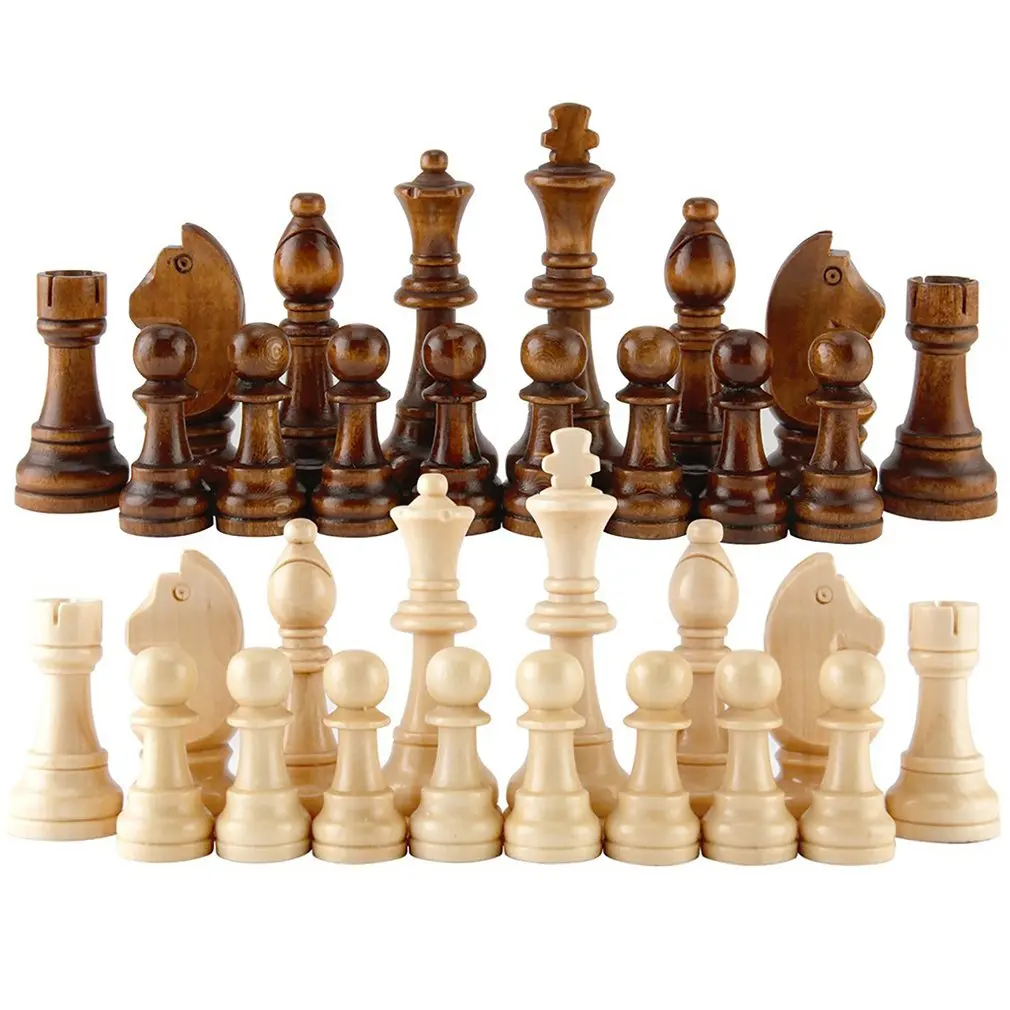 2022 Горячие 32шт Шахматные Фигуры Деревянные Полные Шахматные Фигуры Международные Словесные Шахматные Фигуры Набор Развлекательных Аксессуаров