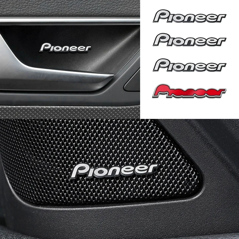 5шт/10шт высококачественный металлический логотип pioneer автомобильный динамик Hi-Fi аудио Значок динамика стерео наклейка с эмблемой Аксессуары для автостайлинга