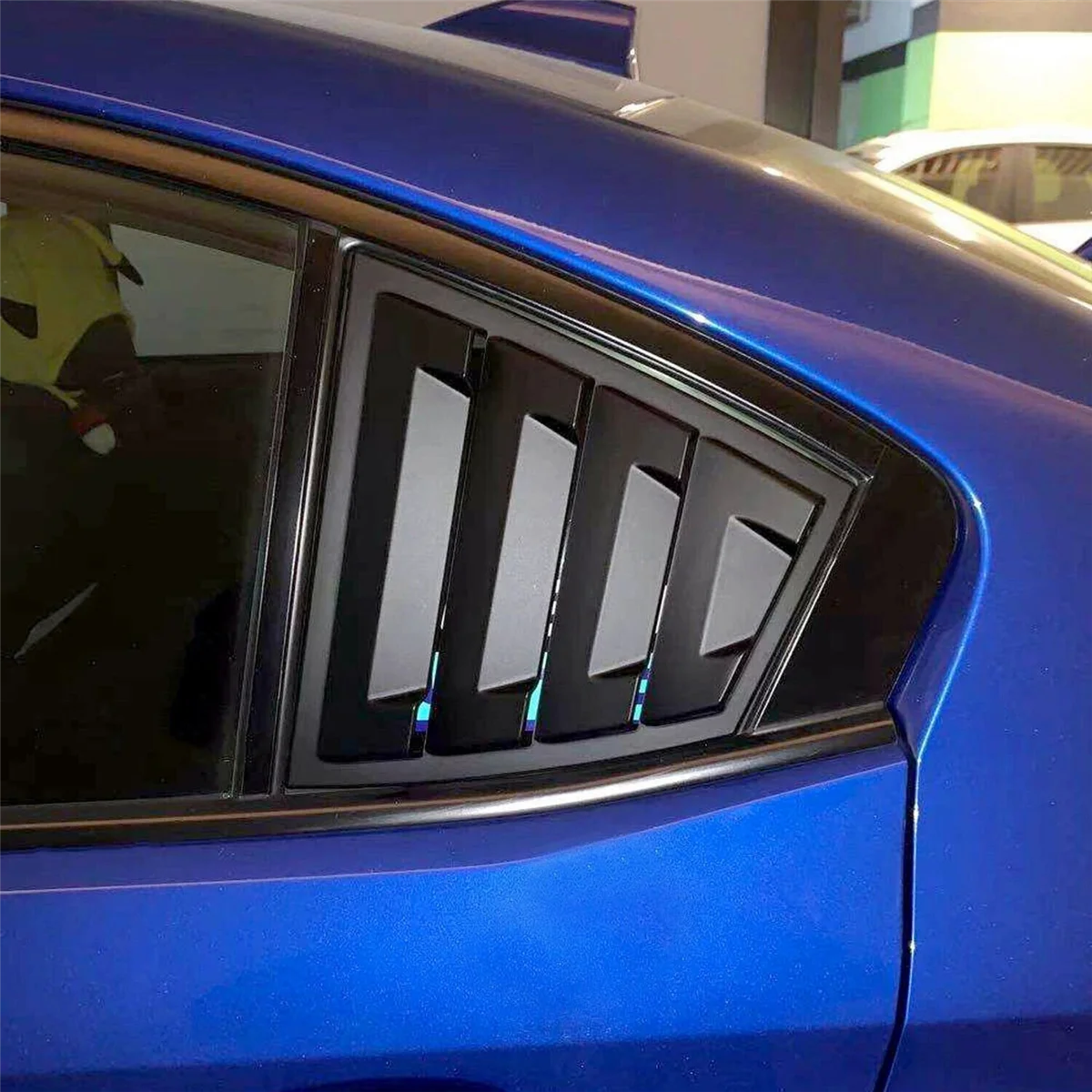 Матово-черная Накладка жалюзи на четверть вентиляционного отверстия на задней стороне для Subaru WRX/WRX STI 2015-2021