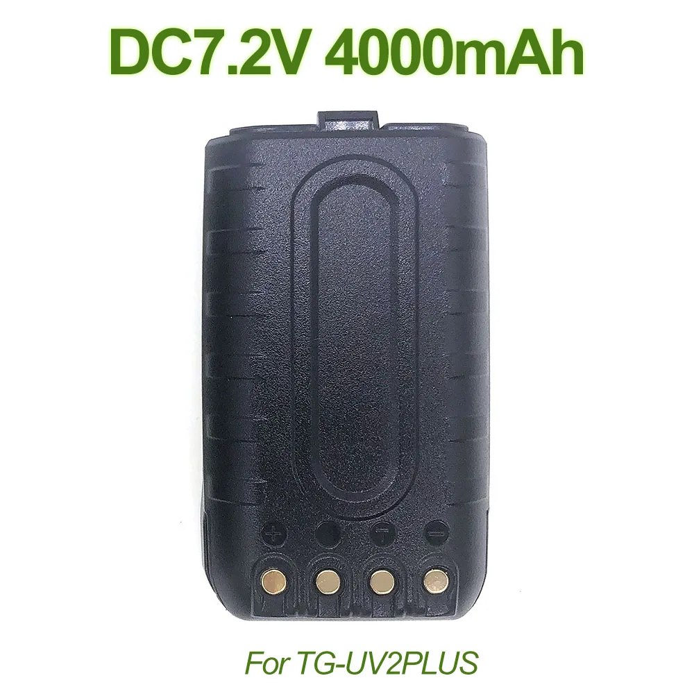 Оригинальный Литий-ионный аккумулятор TG-UV2Plus постоянного тока 7,2 В 4000 мАч для Портативного FM-радио QuanSheng UV2Plus 10 Вт