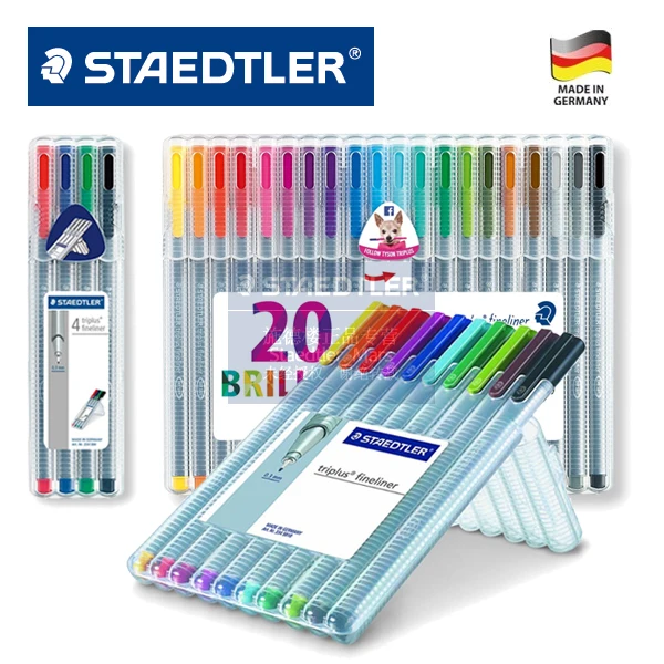 Германия Гелевая ручка STAEDTLER Color Fiber 334 SB20 4 | 10 | 20 Гелевая ручка Color Secret Garden GD Awards Продукт 1 комплект