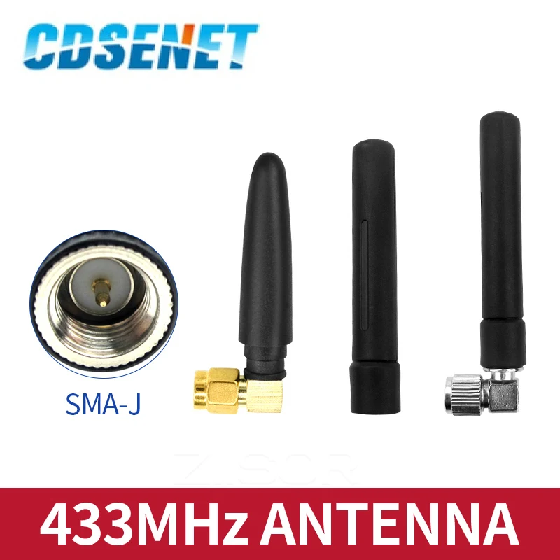 CDSENET 5шт 433 МГц маленькая перечная антенна LoRa беспроводной модуль 433 М всенаправленный внешний клей-карандаш с высоким коэффициентом усиления складной SMA